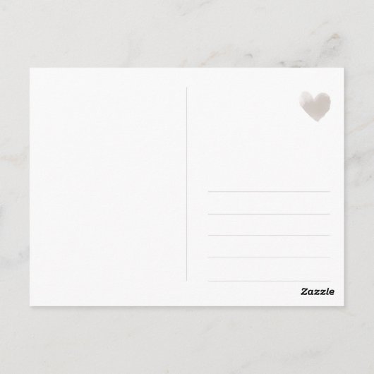 grüner boho Blätterkranz, schlicht, modern Postkarte (Rückseite)