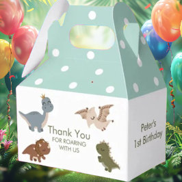 Grüner Boho-Dinosaurier Geschenkschachtel