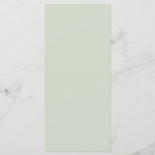 Grüner Boho-Draped-Beaded-Hochzeit Menükarte (Rückseite)