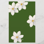 Grüner Botanischer Frühling Briefpapier (Rückseite)