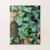 Grüner botanischer See und Felsstein Puzzle (Vertikal)