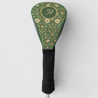 Grüner Botanischer Stil im William-Morris-Stil Golf Headcover