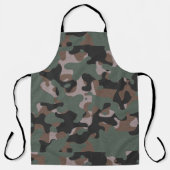Grüner Brauner Camouflage Schürze (Vorderseite)