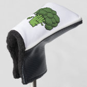 Grüner Brokkoli Golf Headcover (3/4 Vorderseite)
