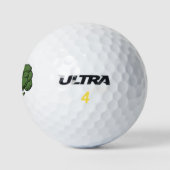 Grüner Brokkoli Golfball (Logo)