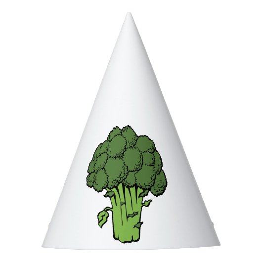 Grüner Brokkoli Partyhütchen (Vorderseite)