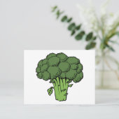 Grüner Brokkoli Postkarte (Stehend Vorderseite)