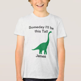 Grüner Brontosaurus Tri-Blend Shirt