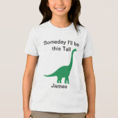 Grüner Brontosaurus Tri-Blend Shirt (Vorderseite)