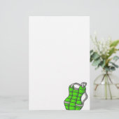 Grüner Brustschutz Briefpapier (Stehend Vorderseite)