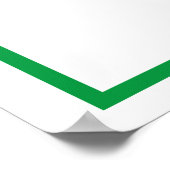 Grüner Buchstabe X Poster (Ecke)