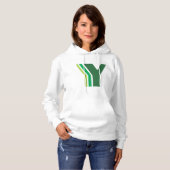 Grüner Buchstabe Y Hoodie (Vorne ganz)