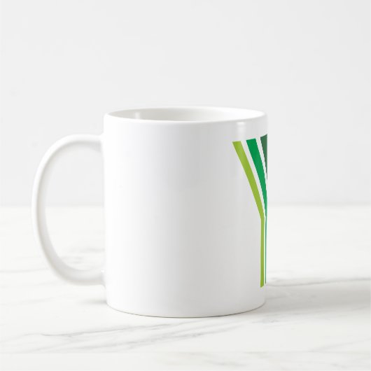 Grüner Buchstabe Y Kaffeetasse (Links)
