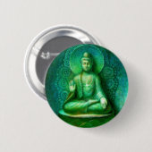Grüner Buddha Button (Vorne & Hinten)