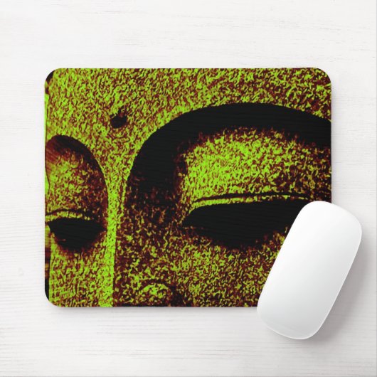 Grüner Buddha Mousepad (Mit Mouse)