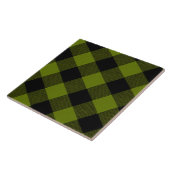 Grüner Büffel-Karo-Garten Fliese (Seite)