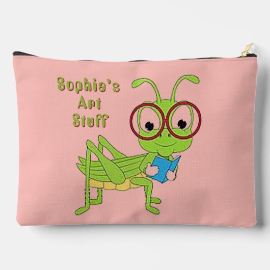 Grüner Bug-Schulbedarfstasche Zubehörtasche (Rückseite)