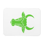 grüner Bulle Magnet (Horizontal)