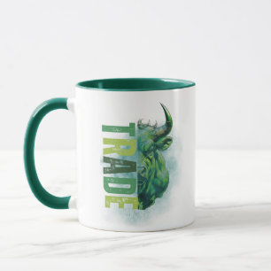 Grüner Bulle   Trade Design   Marmor Tasse