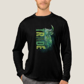 Grüner Bulle | Trade Design Tri-Blend Shirt (Vorderseite)