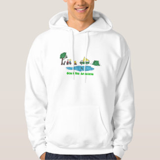 Grüner Bus wagt CampingHoodie Hoodie