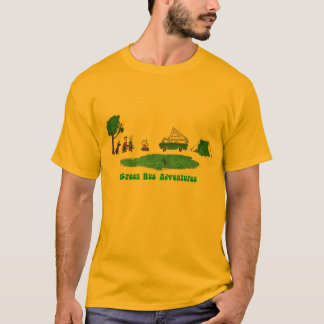 Grüner Bus wagt langes Hülsen-Shirt T-Shirt
