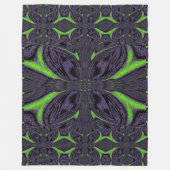 Grüner ButterFliegen 6 Fleecedecke (Vorderseite)