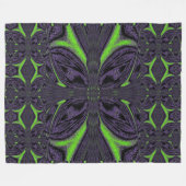 Grüner ButterFliegen 6 Fleecedecke (Vorderseite (Horizontal))