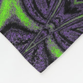 Grüner ButterFliegen 6 Fleecedecke (Ecke)