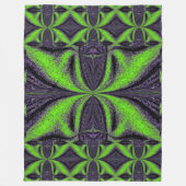 Grüner ButterFly 3 Fleecedecke (Vorderseite)