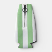 Grüner Cabana Streifen und Personalisiert rosa Mon Flaschenkühler (Rückseite)