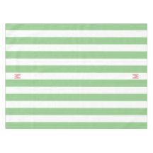 Grüner Cabana Streifen und Personalisiert rosa Mon