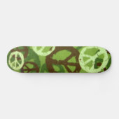 Grüner Camouflage-/FriedenszeichenSkateboard Skateboard (Horizontal)
