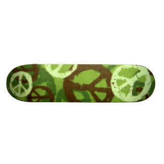 Grüner Camouflage-/FriedenszeichenSkateboard Skateboard