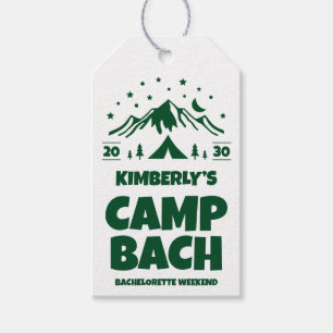Grüner Camping Outdoor Junggesellinnenabschied Geschenkanhänger