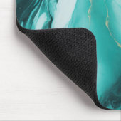 Grüner Carrara Mousepad (Ecke)