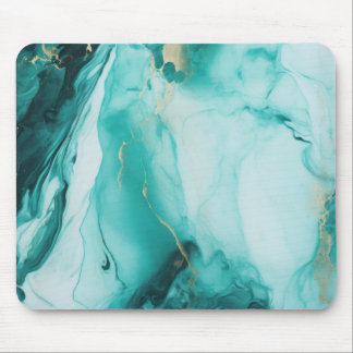 Grüner Carrara Mousepad