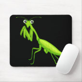 Grüner Cartoon Gebet Mantis Mousepad (Mit Mouse)