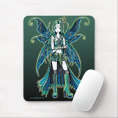 Grüner Celetial Stern-feenhafte Kunst Mousepad (Mit Mouse)