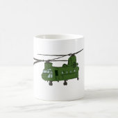 Grüner CH-47 Chinook Militär-Hubschrauber Kaffeetasse (Mittel)