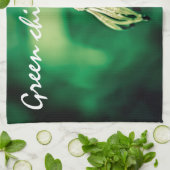 Grüner Chef Geschirrtuch (Gefaltet)