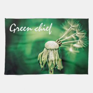 Grüner Chef Geschirrtuch