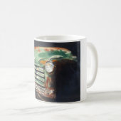 Grüner Chevy LKW Kaffeetasse (VorderseiteRechts)