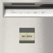 Grüner Chic Vierblatt Sweet 16 Magnet (In Situ (Geschirrspüler))