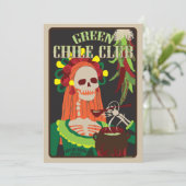 Grüner Chile Einladung (Stehend Vorderseite)