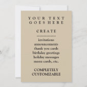 Grüner Chile Einladung (Rückseite)