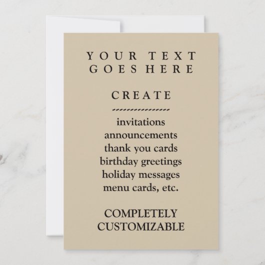 Grüner Chile Einladung (Rückseite)