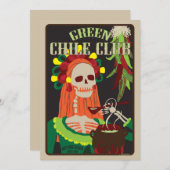 Grüner Chile Einladung (Vorne/Hinten)