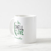 Grüner Chile Rieche die Liebe Kaffeetasse (Vorderseite Links)