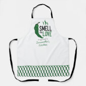 Grüner Chile Riecht die Liebe Schürze (Vorderseite)